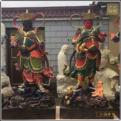 鑄銅關(guān)公 四大天王佛像銅雕加工廠