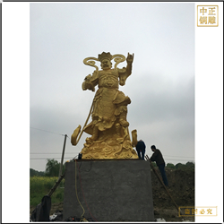 鑄銅關(guān)公 制作四大天王佛像鑄造廠家