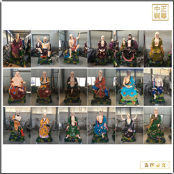 鑄銅關(guān)公 十八羅漢銅佛像全套定做價(jià)格