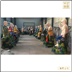 生產(chǎn)鑄銅十八羅漢佛像價格