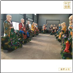 鑄銅關公 全銅十八羅漢佛像價格