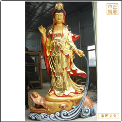 鑄銅關公 寺廟觀音菩薩銅像廠家