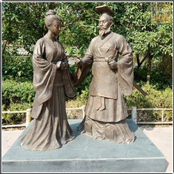 鑄銅關(guān)公 大型園林古代人物雕塑定制