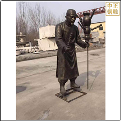 鑄銅關(guān)公 賣冰糖葫蘆雕塑