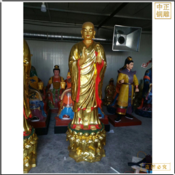 鑄銅關公 站著的地藏王銅像