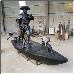 捕魚雕塑制作圖片 捕魚雕塑制作圖片