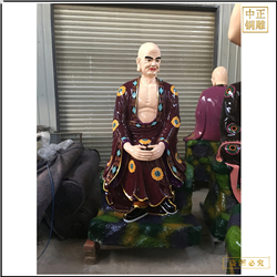 鑄銅關公 寺廟十八羅漢工藝品擺件