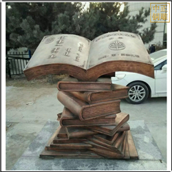 鑄銅關公 校園書籍銅雕塑
