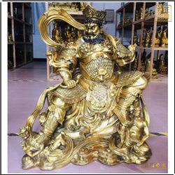 鑄銅關(guān)公 純銅四大金剛護法神像