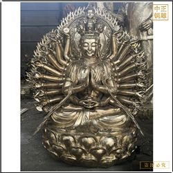 鑄銅關(guān)公 定制千手觀音菩薩銅像