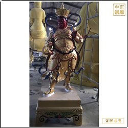 鑄銅關公 銅雕四大天王護法神銅佛像