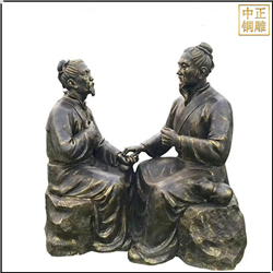 鑄銅關公 懸壺濟世銅雕塑