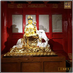 鑄銅關公 文殊普賢銅佛像雕塑報價