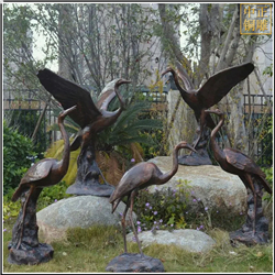 鑄銅關公 景觀仙鶴銅雕塑