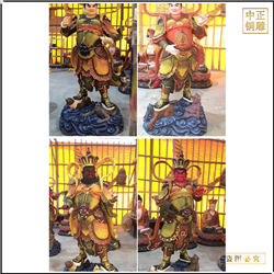 鑄銅關公 大型鑄銅四大天王銅佛像