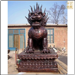 鑄銅關公 純銅銅獬豸獨角獸雕塑