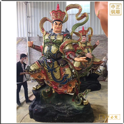 鑄銅關公 站像1.6米四大天王佛像圖片