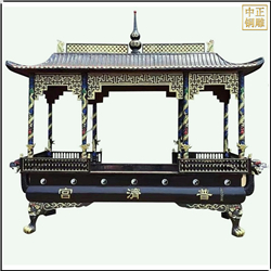 鑄銅關公 大型寺廟門口香爐定制