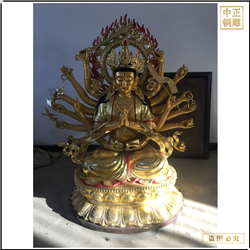 鑄銅關公 鑄造千手觀音菩薩佛像