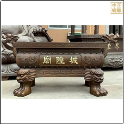 鑄銅關公 大型香爐鑄造