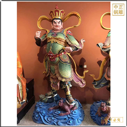 鑄銅關公 寺廟四大天王銅佛像定制