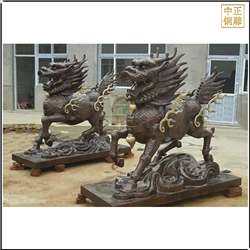 鑄銅關(guān)公 大型銅麒麟定制