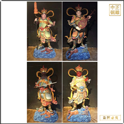 鑄銅關(guān)公 寺廟鑄銅四大天王佛像廠家