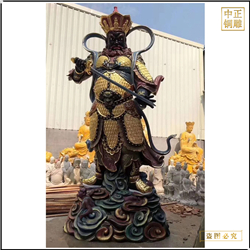 鑄銅關(guān)公 4米純銅站像四大天王佛像擺件