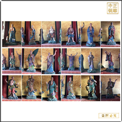 鑄銅關公 供應十八羅漢佛像廠家