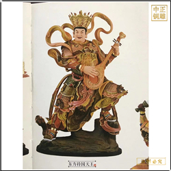 鑄銅關公 廠家供應站像四大天王佛像雕塑