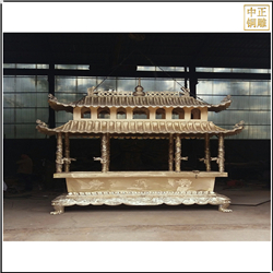 鑄銅關(guān)公 銅香爐制作廠家