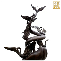 鑄銅關(guān)公 大型室外景觀銅天鵝雕塑