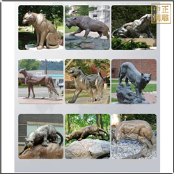 鑄銅關(guān)公 純銅豹子雕塑鑄造廠