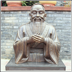 鑄銅關公 半身像孔子雕塑擺件
